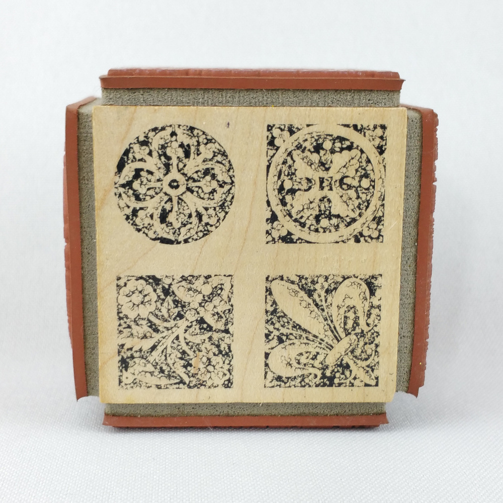 JudiKins Rubber Stamp 4 Sided Cube Fleur-de-Lis